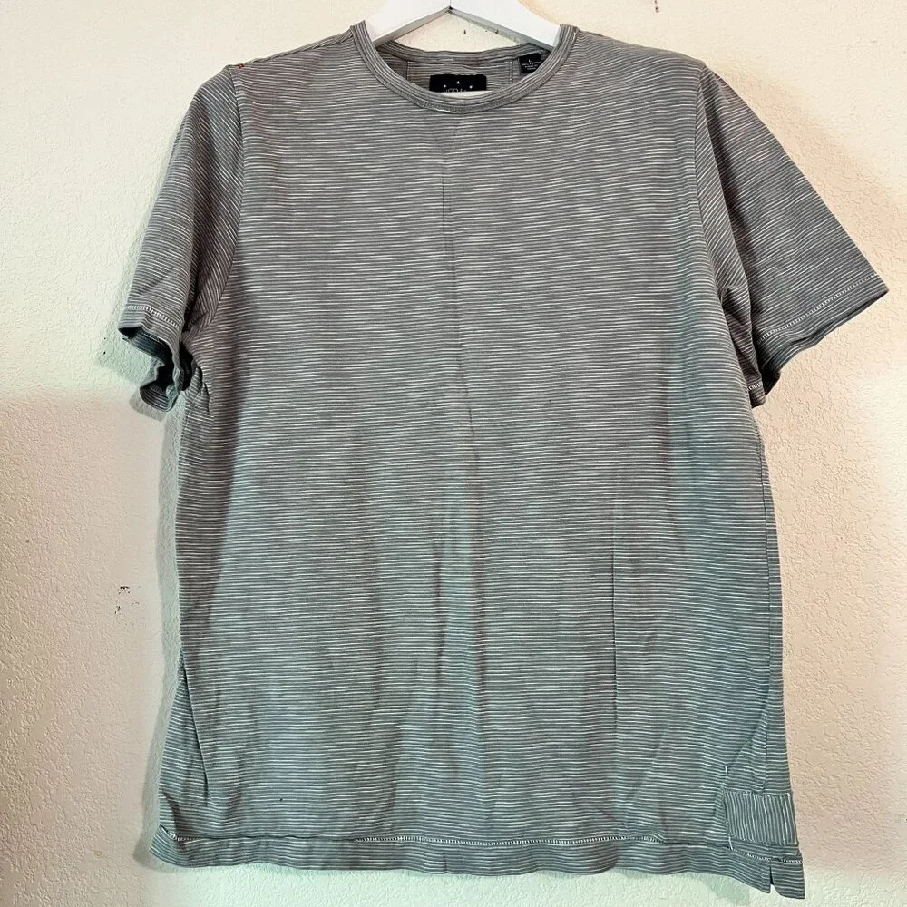 Indigo Palms Co. Denim Tommy Bahama Men Striped Short-Sleeve Crew T-Shirt Large